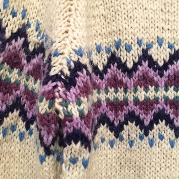 90s Cozy Geometric Nordic Motif Sweater - image 5