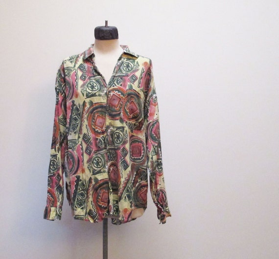 Sandcastle by Catalina Oversized Pattern Block Top