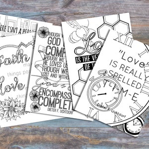 LDS General Conference Quote Coloring Pages (5), Young Women Relief Society Handouts for The Church of Jesus Christ of Latter Day Saints