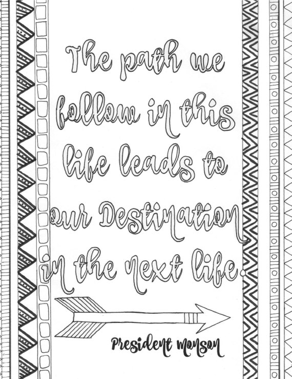 LDS General Conference Quote Coloring Pages (5), Young Women Relief Society Handouts for The Church of Jesus Christ of Latter Day Saints