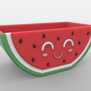 3D MODEL Cute Watermelon Flower Pot Planter STL file