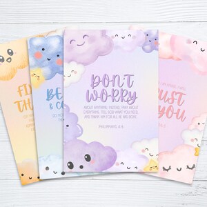 Kinder Bibel Vers Karten | Wenn ich Angst habe Schrift zum Ausdrucken (Instant Download)