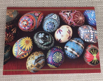 C1 - Notecard - Pysanka card (red)