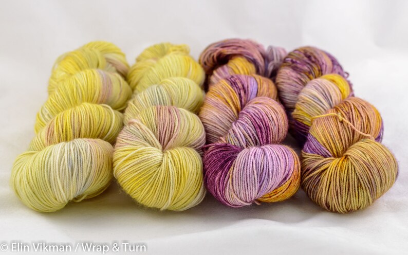 Superwash Merino and Nylon Sock Royal paradise