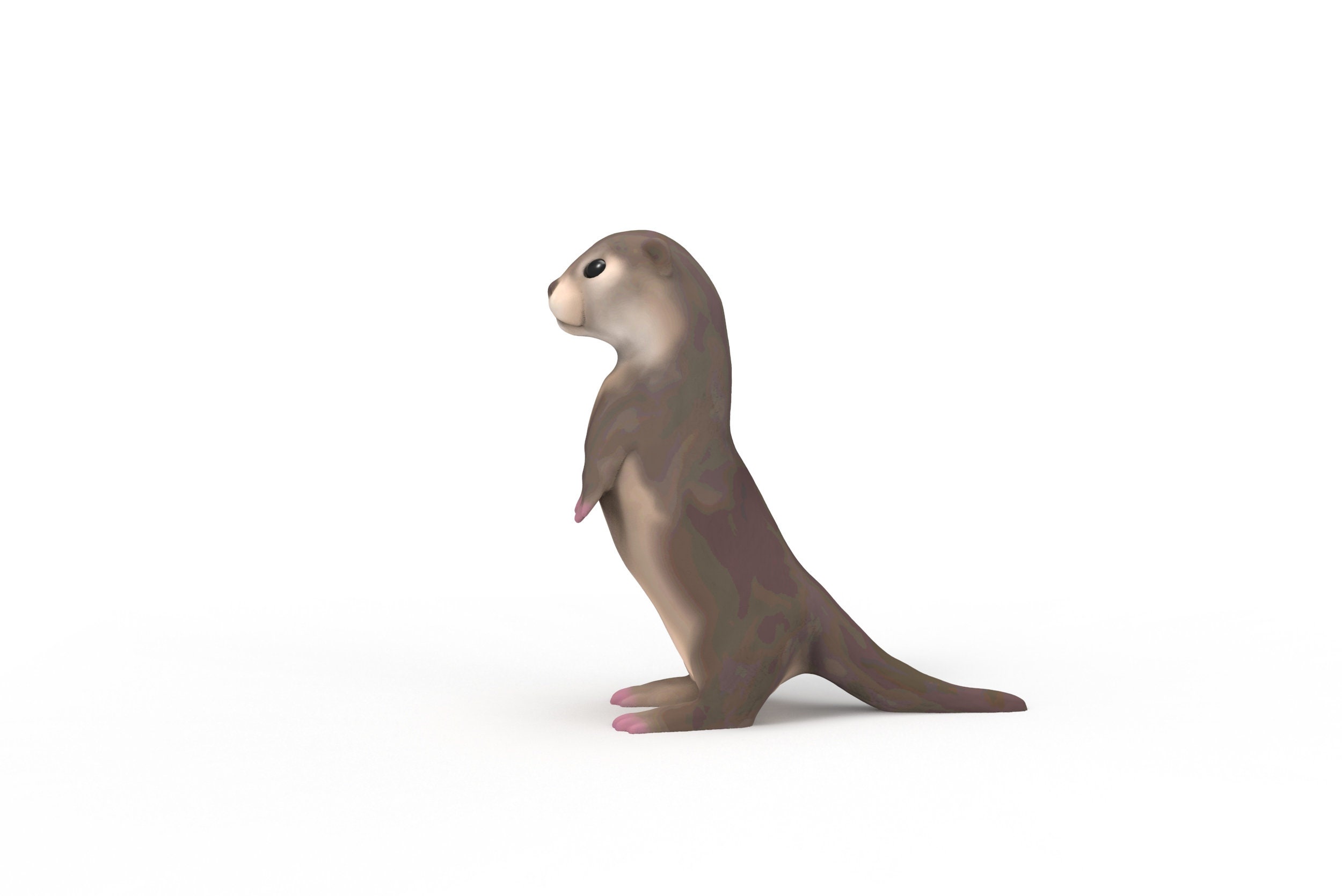 Baby Otter Standing 3D Printing STL - Etsy