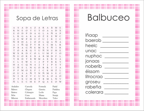 Artículos Similares A 2 In 1 Games Sopa De Letras And Balbuceo Baby