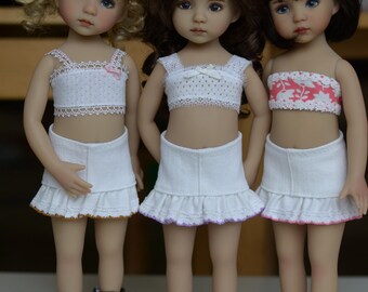 13in Dianna Effner White Capris for Little Darling Dolls