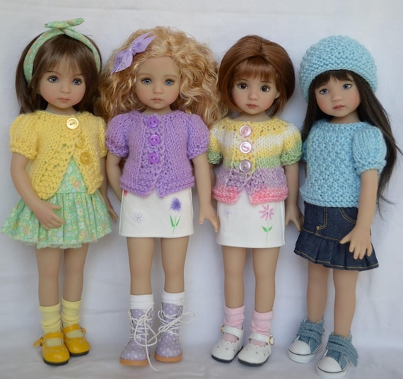 26. Sweater & Hat - PDF Knitting Pattern for Dianna Effner 13" Little Darling Dolls