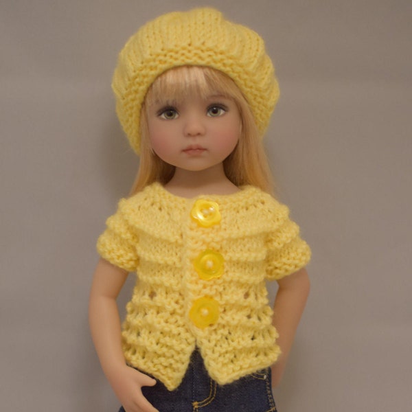 1. Pulls et chapeau - Modèle de tricot PDF pour les poupées Little Darling de Dianna Effner de 13 pouces