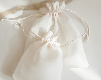 SILK ORGANZA favour bags, wedding favours, silk gift bag, luxurious bags