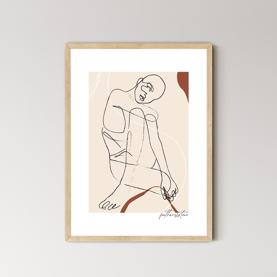 Ridgette Line Vector BRIDGETTE Abstract Female Line Art Print Wall Art Female - Etsy