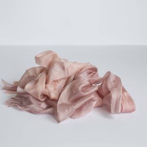 Silk Ribbon Bundle OFF CUTS / REMNANTS sample bag Plant based, hand dyed silk ribbons image 5