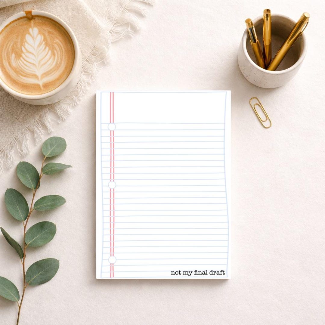 Old School Computer Notepad Old School Notebook Stationery | Printable Lined Note Paper (digital ...