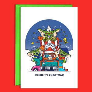 Carte de Noël Gremlins - c'est Noël