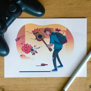 Lästige Klicker! The Last of us A5 Postkarte / Postkartendrucke / Geschenkideen / Kunst Postkarten / Gaming Postkarte / Postkarte / A6