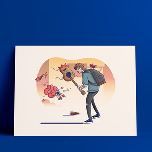 Pesky Clickers! The Last of us Art Print