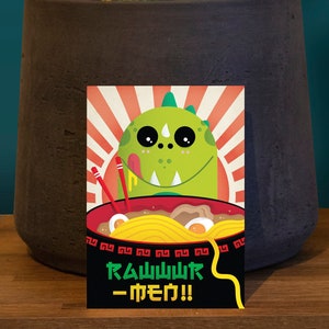 RAWWWR-MEN! A6 Postcard / Postcard Prints / Gift ideas/ Art Postcards / Funny Postcard/ Postcard/ Food Postcard/ A6