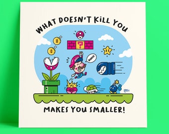 Lámina de pared de Super Mario - Regalo de videojuegos