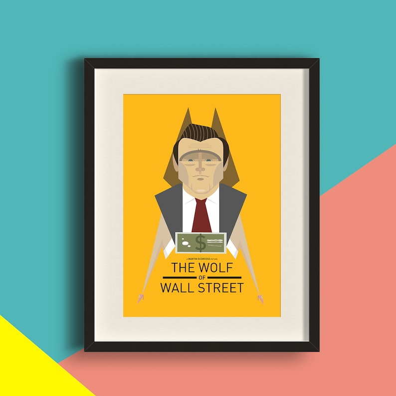 Wolf of Wall Street Movie Art Print Etsy