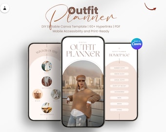 Mobile Outfit Planner: Editable Canva Template (Digital Download)