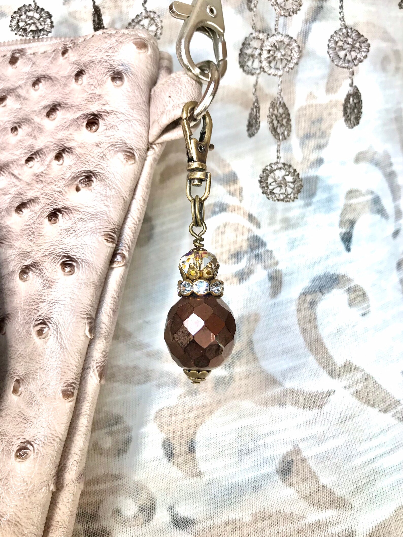 Rhinestone purse charm handbag jewelry purse bling dressy Etsy