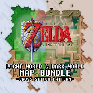 Mapas del mundo de la Leyenda de Zelda: Un Vínculo con el Pasado (LUZ y OSCURIDAD) (Patrones en PDF)