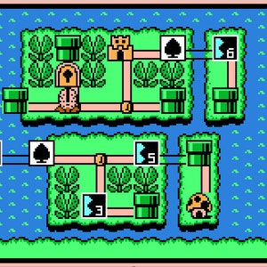 Super Mario Bros. 3 Weltkarte - Landkarte - Kreuzstichmuster!