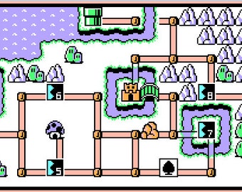 Super Mario Bros. 3 World 6 Map -- Cross Stitch Pattern!
