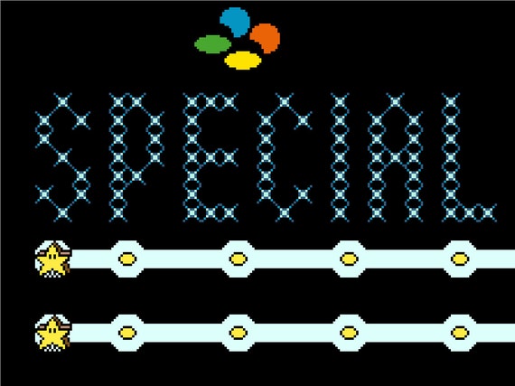 Super Mario World Map Cross Stitch Pattern Overworld Retro