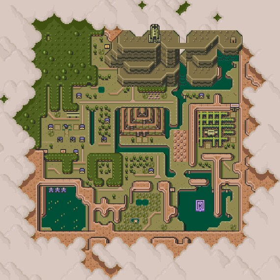 The Legend of Zelda: A Link to the Past US Poster Map : Free Download,  Borrow, and Streaming : Internet Archive