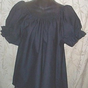 Renaissance chemise pirate civil war Blouse - Choice of colors  black, lt. blue, white, green, navy, pink,  Red. - Just ask, any color