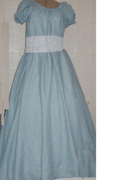 light blue western dress Vtg 80s/90s Karen Alexander light blue cotton western dress with silver  studs