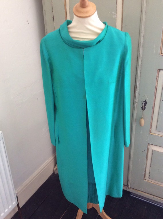 emerald green silk gown