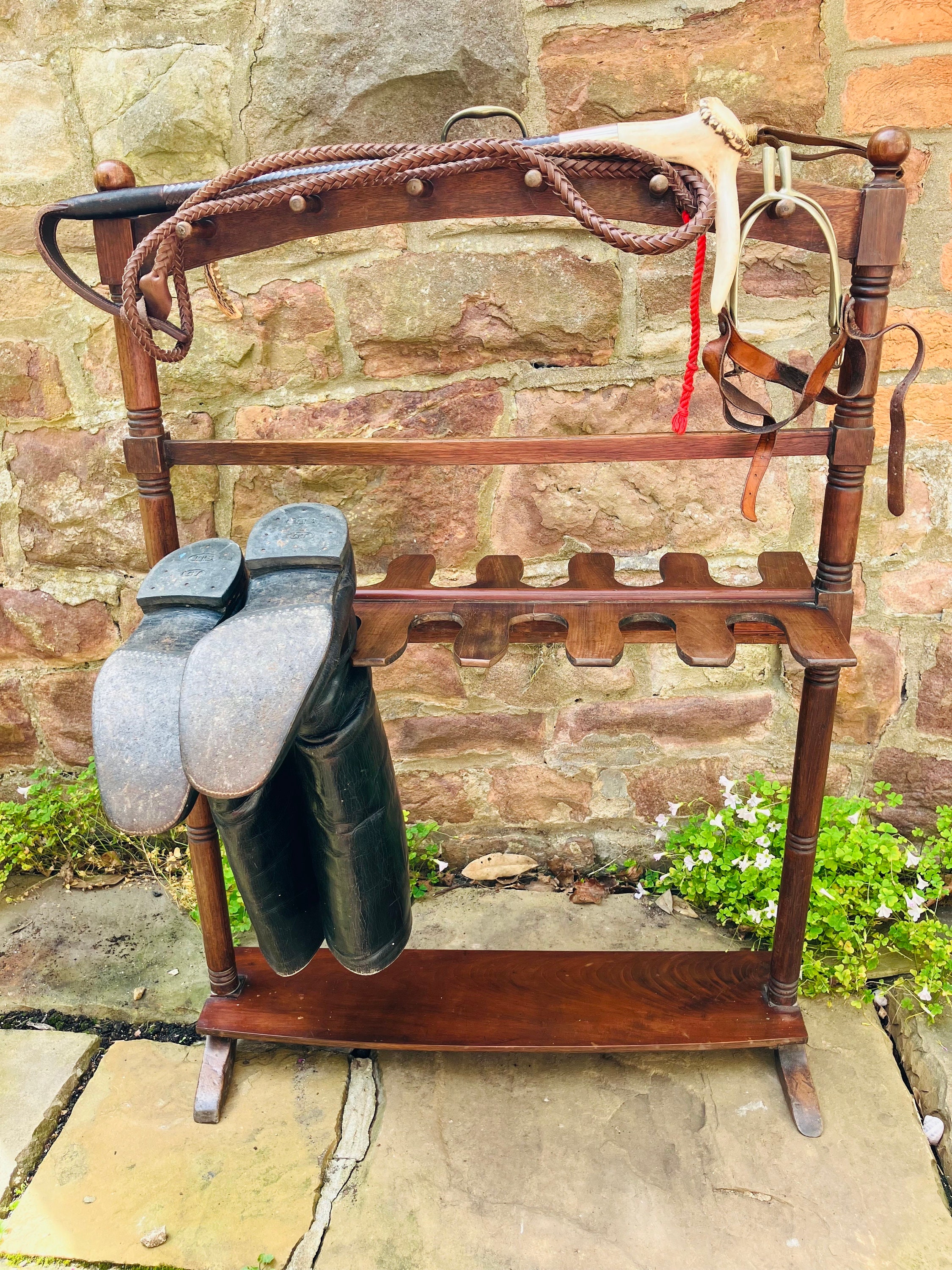 木製ラック・ウッドラック Lloyd's Antiques A Boot Rack, Antique, 19th Century, Country House, Mahogany. - Etsy