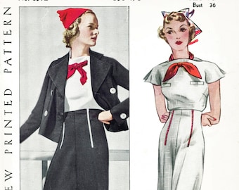 30年代 1930年代 復刻 ヴィンテージ 女性用 裁縫パターン