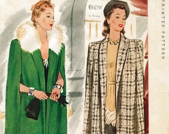 Vintage Sewing Pattern 1940s 40s Vintage Women's Sewing Pattern