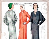 vintage sewing pattern 1930s capelet coat two styles attached scarf mackintosh 1930 reproduction