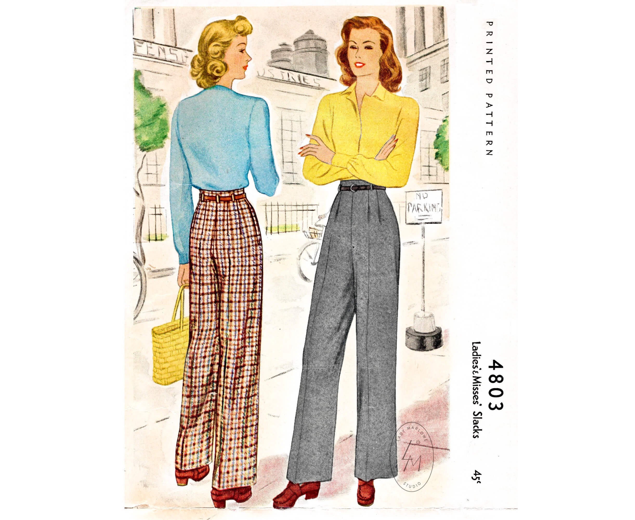 Sewing 40s Style Trousers  S8447  Retro Rebuild  YouTube