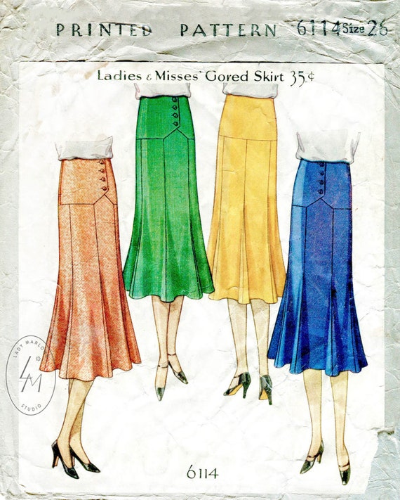 1920s 1930s dress vintage sewing pattern reproduction – Lady Marlowe