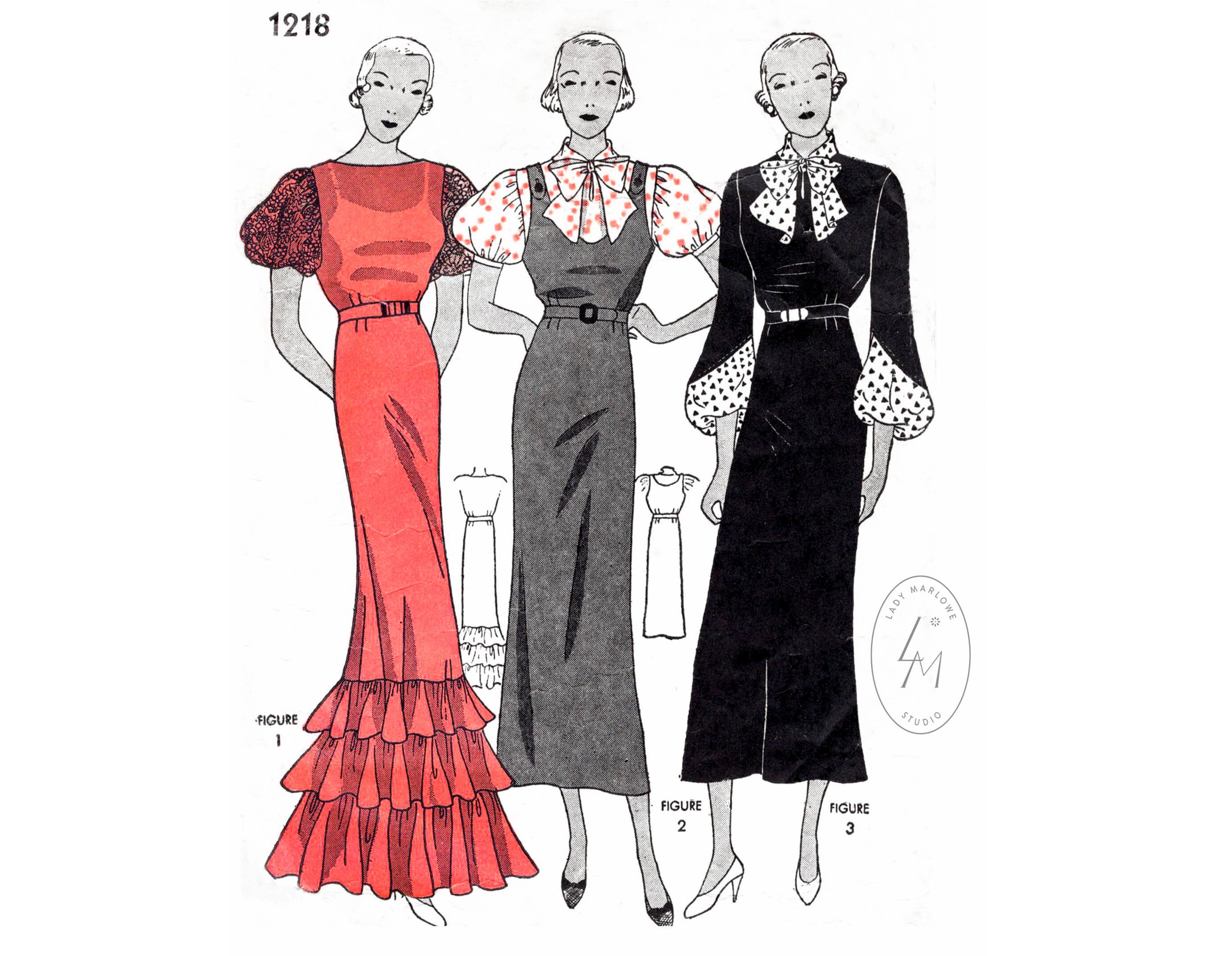 1930s dresses