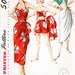 vintage sewing pattern 1950s 1960s vintage sarong dress sewing pattern bra shorts & jacket pin up beachwear bust 32 34 36 38 40