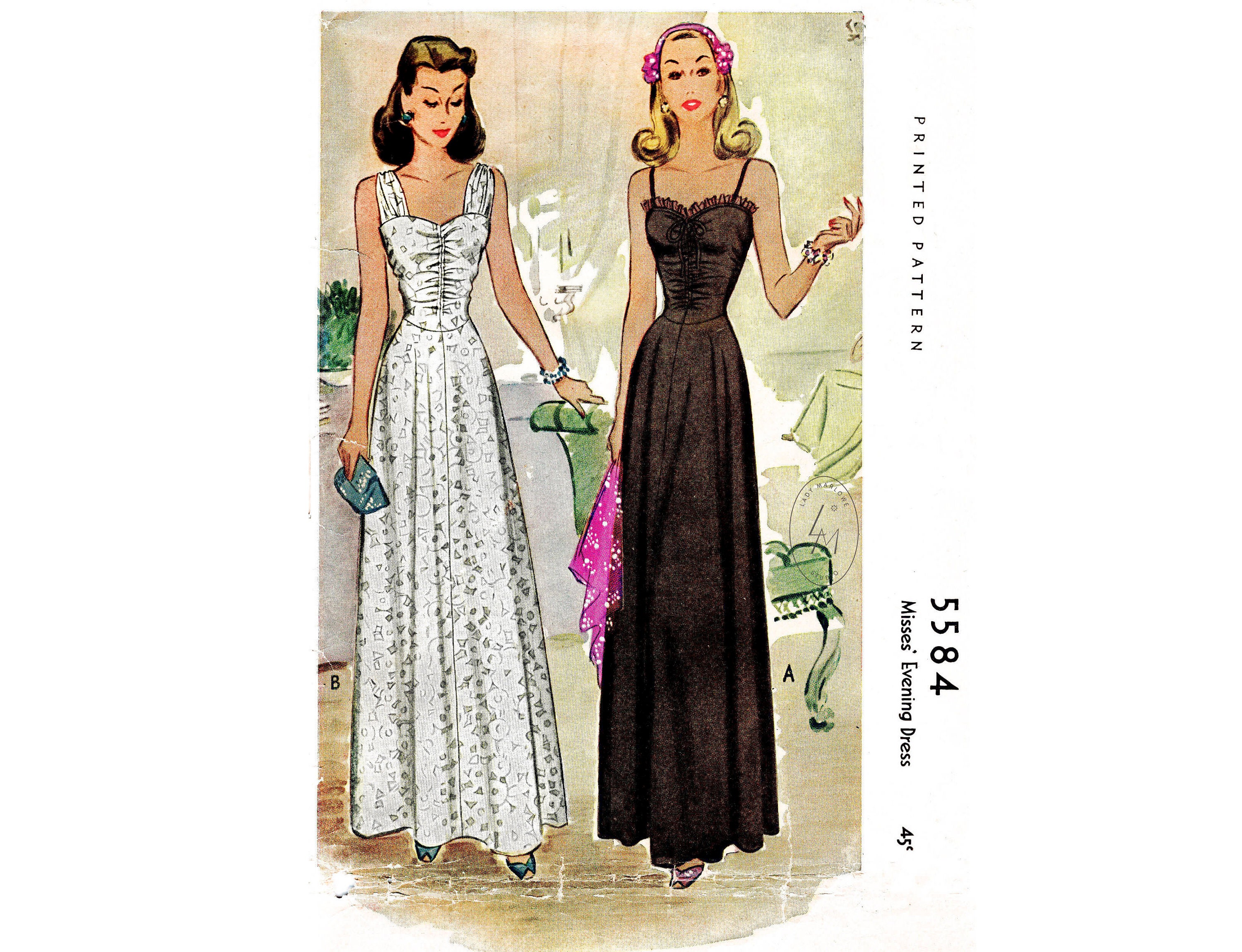 70s Lace-up Bodice Sundress With Tiered, Gathered Skirt, Bust 36 92 Cm,  Style 1940, Vintage Sewing Pattern Reproduction 