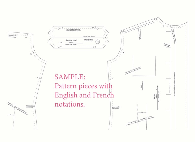 ML L XL Vintage Sewing Pattern 1920s Historic Dress Reproduction