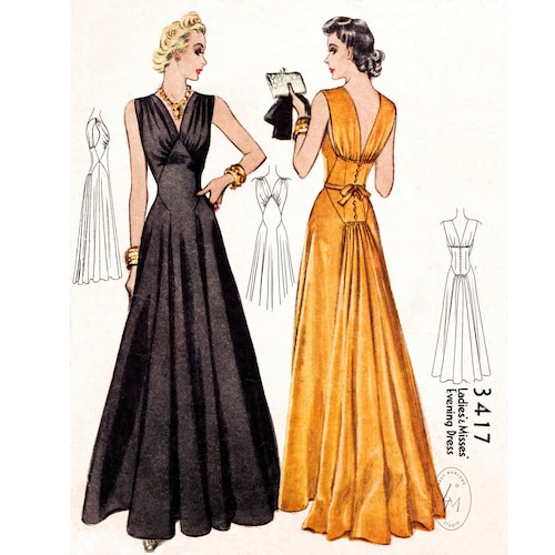 sachin and babi light blue dress 1950s Halter Dress Sewing Pattern: Back Wrap Style (bust 34, Hip 37)  (digital Download)