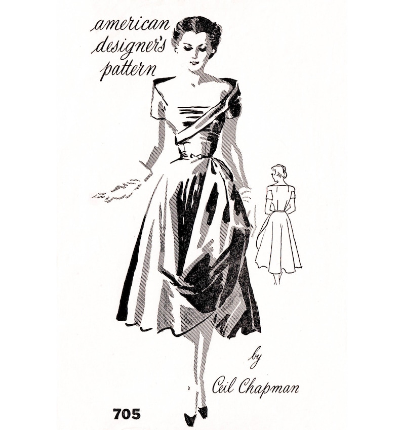 1950s White Off the Shoulder Dress