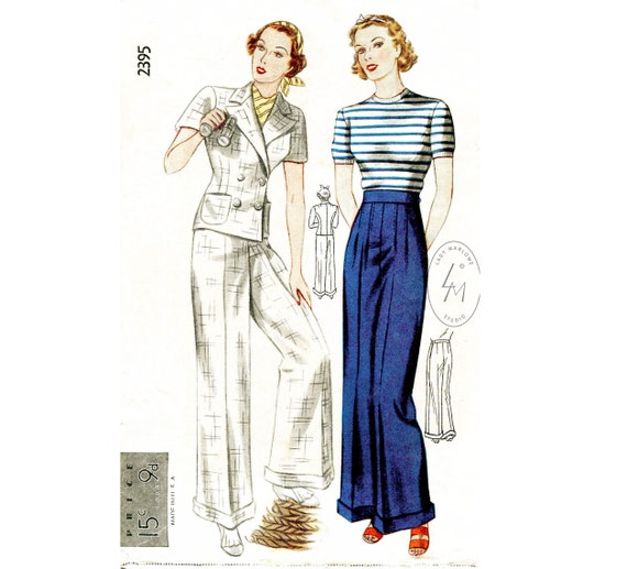 25 Cool Photos Capture Women in Wide Leg Pants in the 1930s and