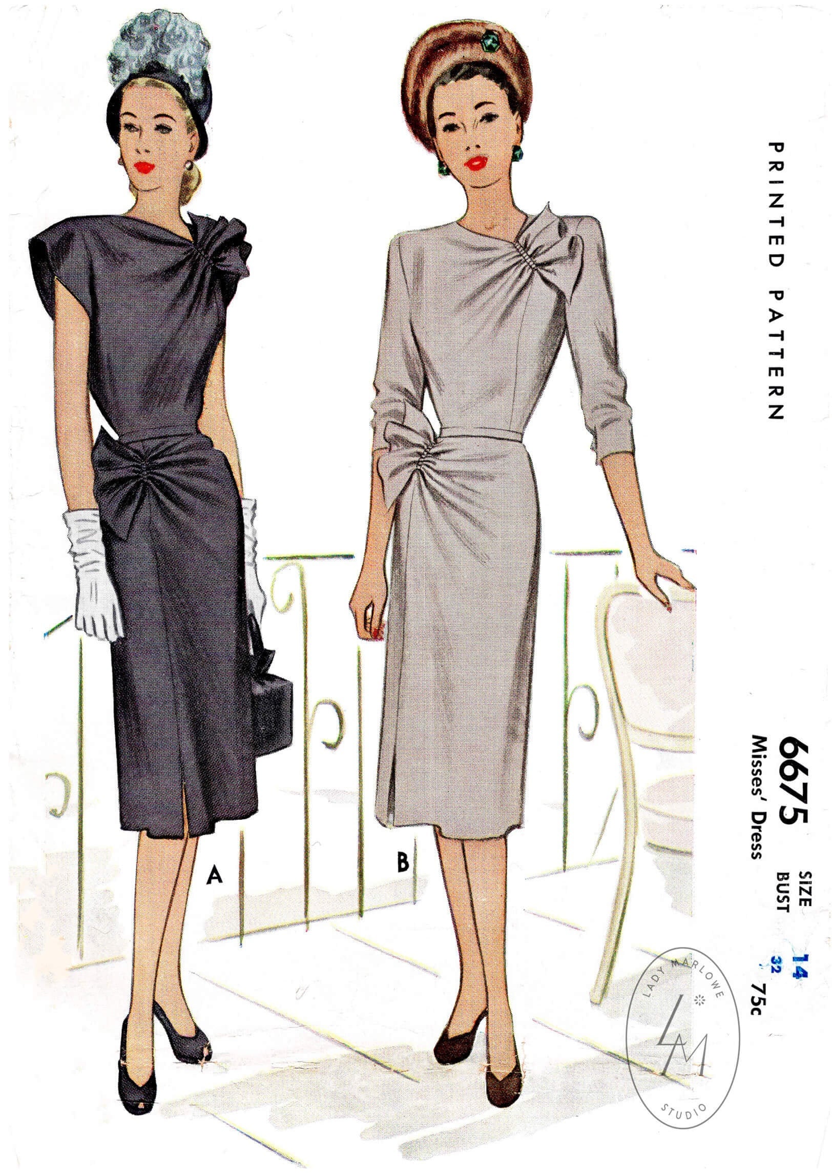 1940 Vintage Sewing Pattern 1940s ...