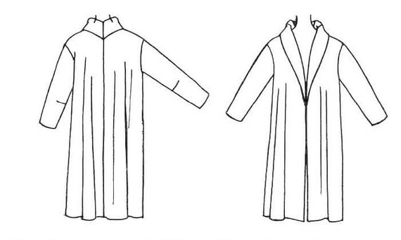 1950s 50s Swing Coat Vintage Sewing Pattern Reproduction