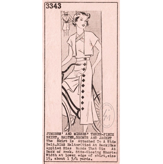1930s sportswear clearance