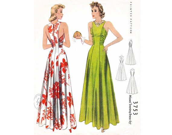 40s evening dress